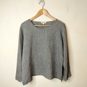 Aly Wear Linen Shirt Made in USA Lagenlook Boxy Oversize